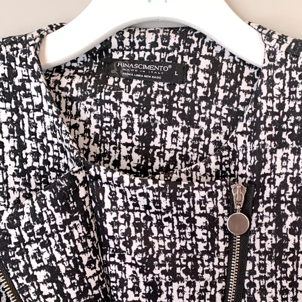 Rinascimento size L black and white blazer - Picture 8 of 12